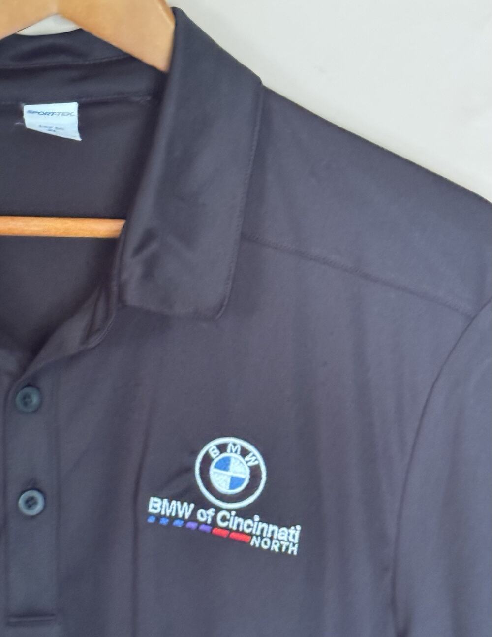 BMW Embroidered Black Polo XL
